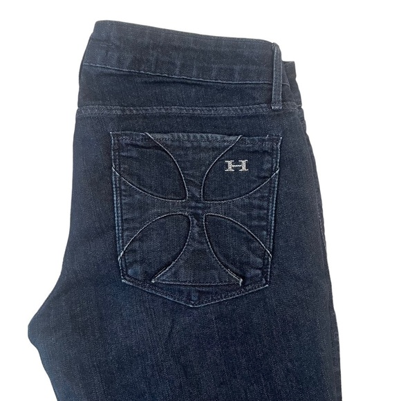 Habitual - Dark Blue Wash Mid Rise Skinny Jeans Size 27 EUC - Picture 4 of 9